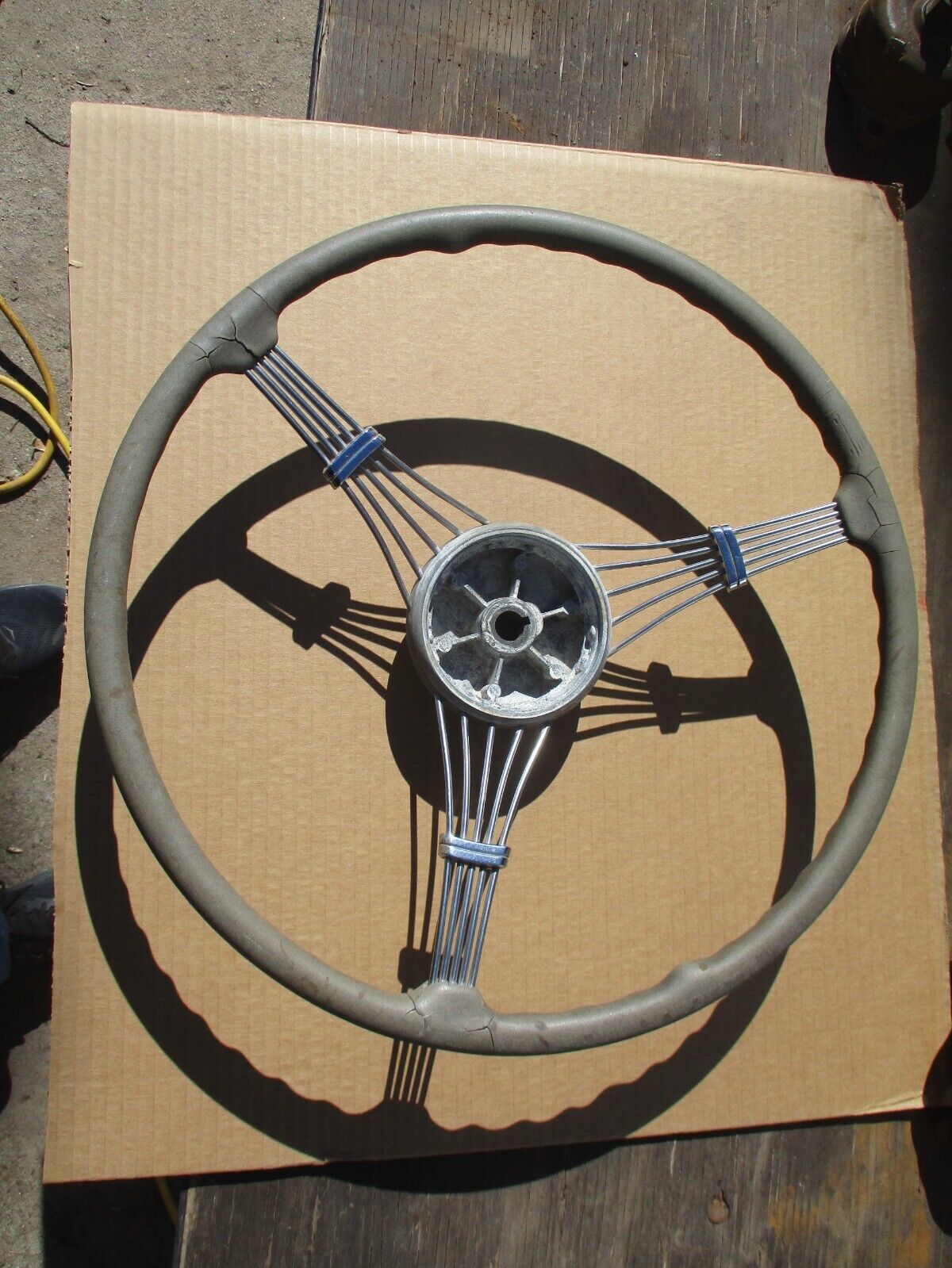 1938 1939 FORD BANJO STEERING WHEEL ORIGINAL DELUXE ACCESSORY 38 39 For Sale