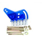 Small Block Ford Power Steering Bracket, Blue Anodized, Aluminum
