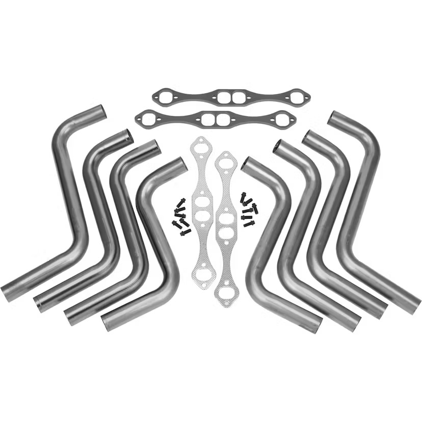 Boom Tubes Small Block Chevy Zoomie Header Kit, 1-3/4 Inch, Raw Finish