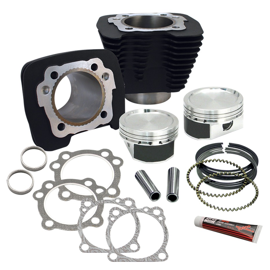 S&S CYCLE - 883 TO 1200 CONVERSION KIT SPORTSTER 1986-2017 - BLACK