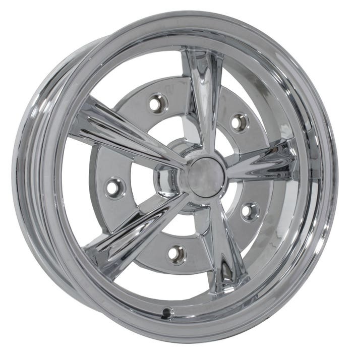 SSP Raider Alloy Wheel Chrome 5x15'', 5x205 PCD, ET20: Beetle (1950-1967), Beetle Cabrio (1950-1967)