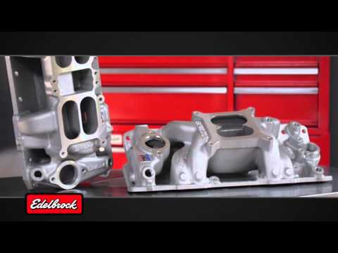 Edelbrock 2121 S/B Ford 289 Intake Manifold W/O EGR, Black/Chrome - Image 2