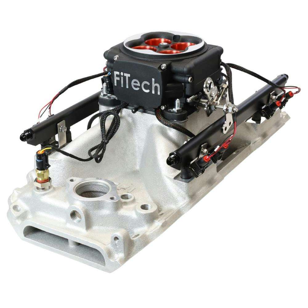 FiTech 30258 Go Port EFI Fuel Injection System, BBC, Black